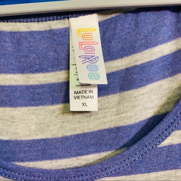 EUC Lularoe striped perfect tee - Picture 2 of 6